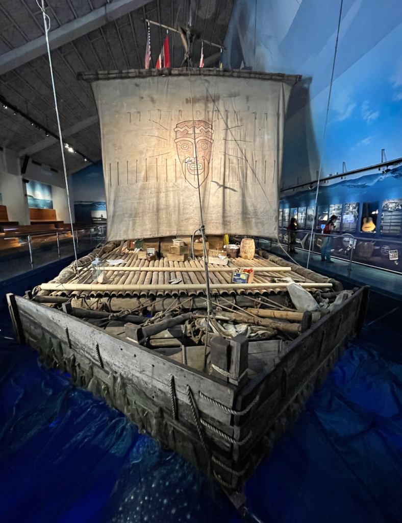 The Kon-Tiki raft in the Kon-Tiki Museum in Oslo